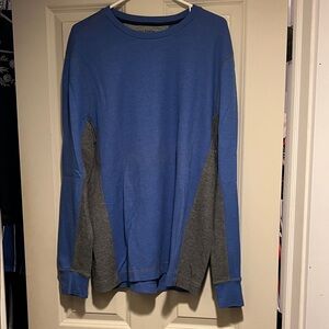 Banana Republic Blue and Gray Men's Sweater